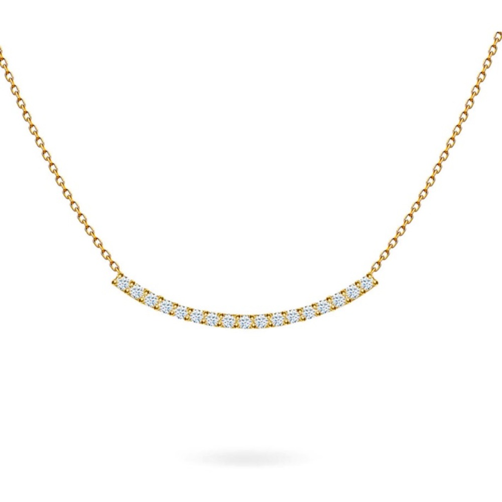 Aquae Necklace Ophelia Full Diamonds and 18K Gold
